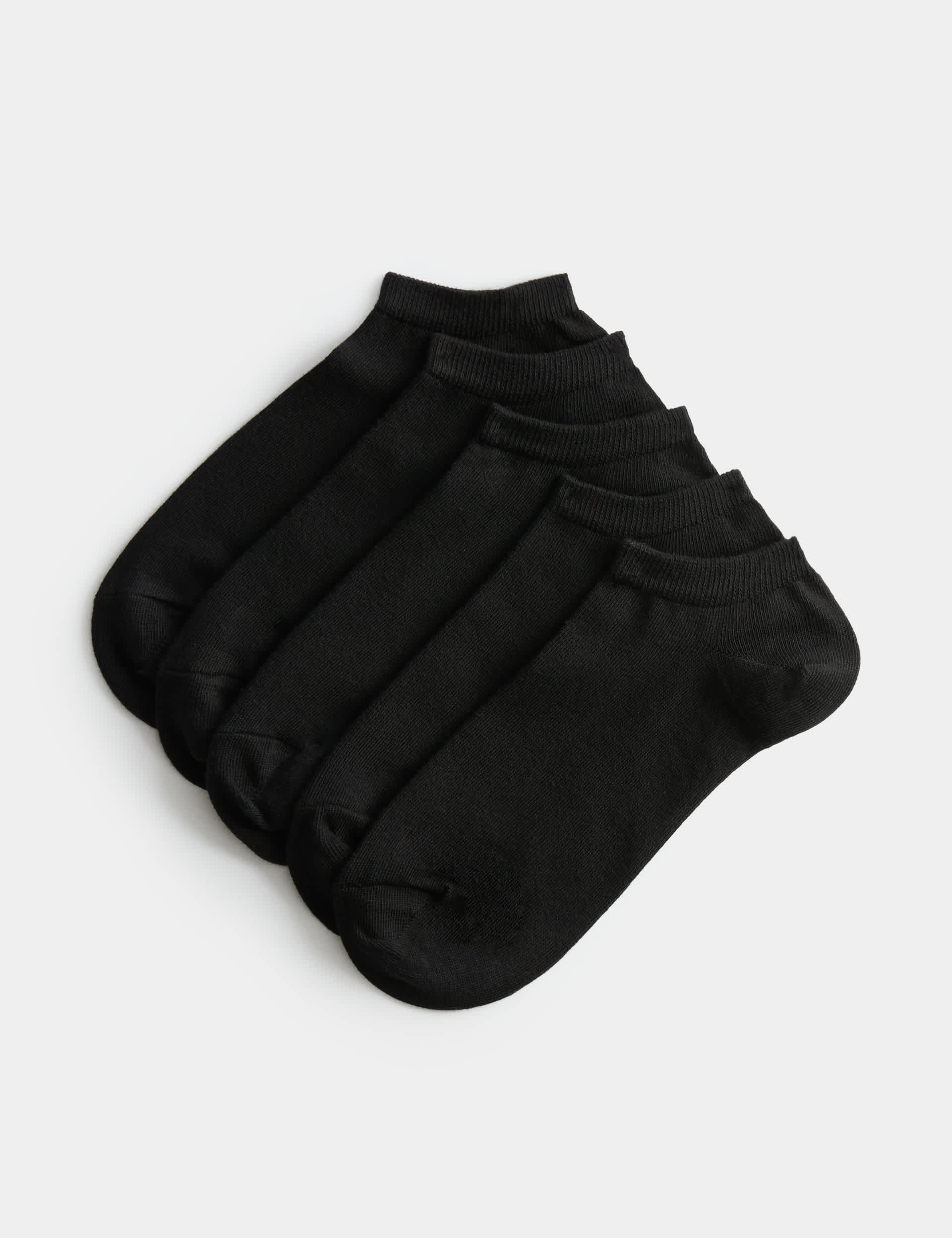 Cool & Fresh trainer liners 5 pack cotton-rich socks (British brand)
