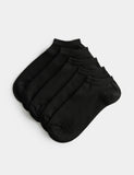 Cool & Fresh trainer liners 5 pack cotton-rich socks (British brand)