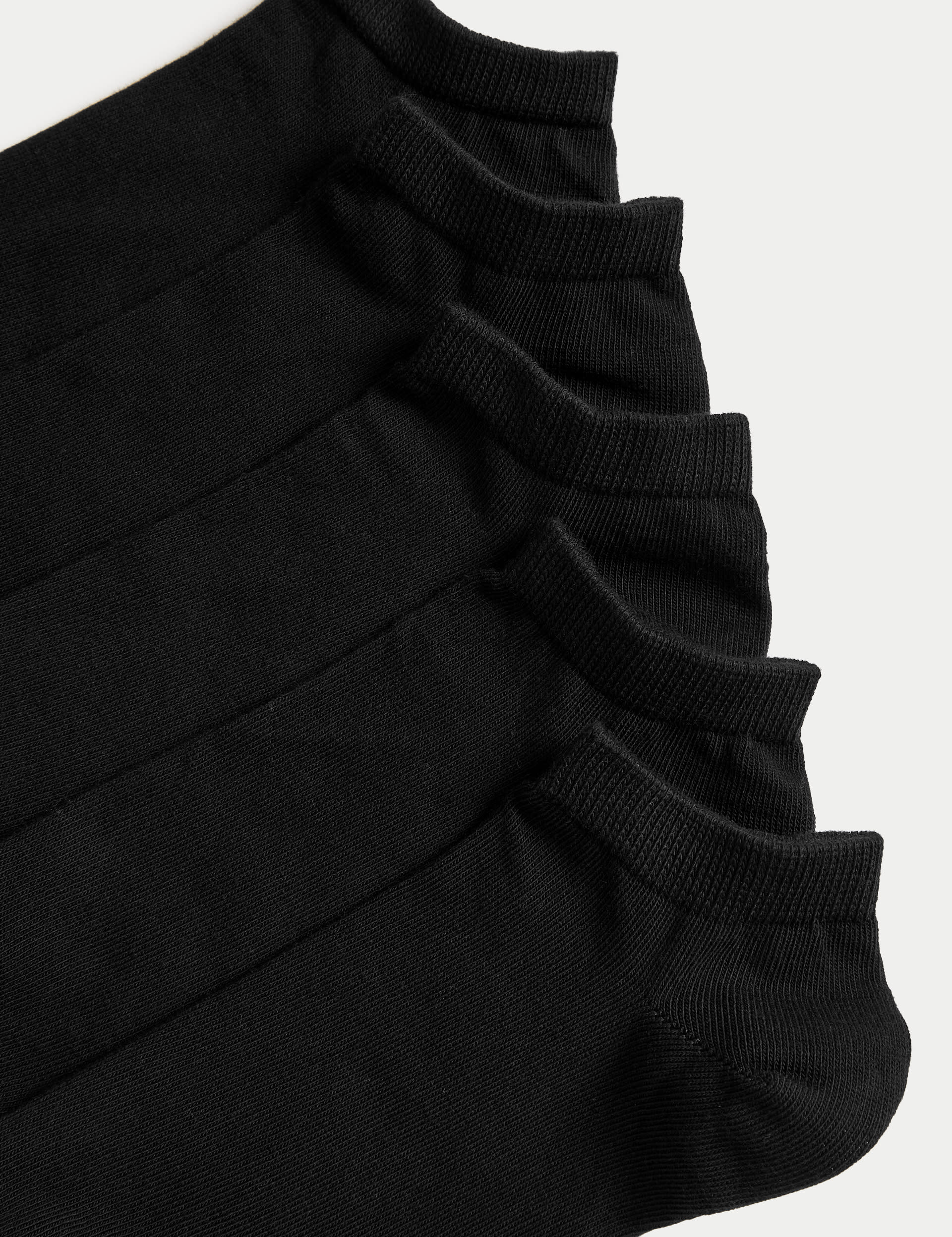 Cool & Fresh trainer liners 5 pack cotton-rich socks (British brand)