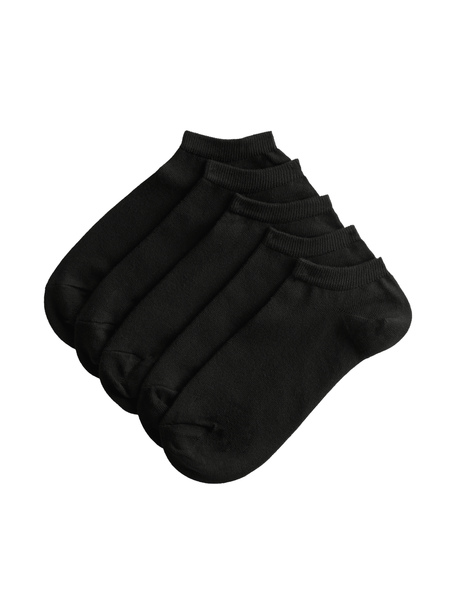 Cool & Fresh trainer liners 5 pack cotton-rich socks (British brand)