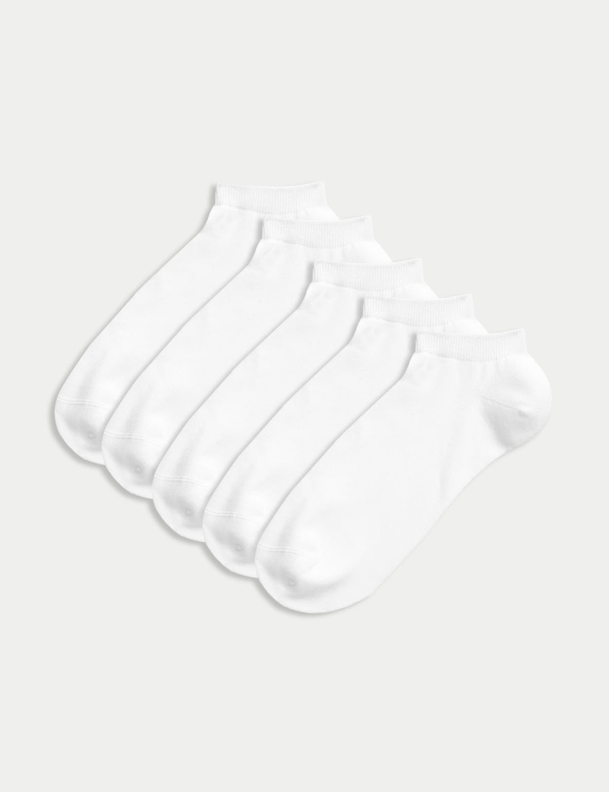 Cool & Fresh trainer liners 5 pack cotton-rich socks (British brand)