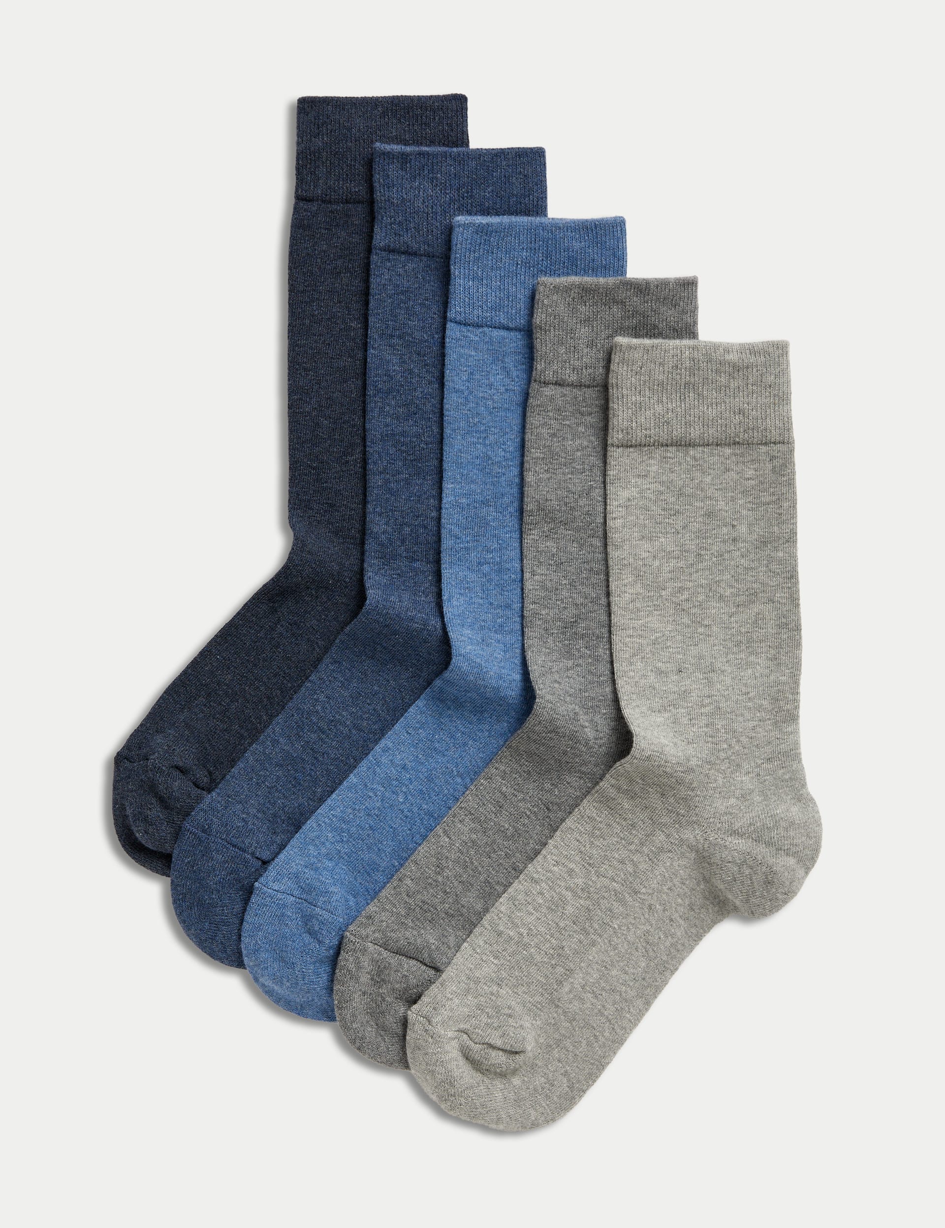 M&S 5 Pack Cool & Fresh™ Cushioned Socks
