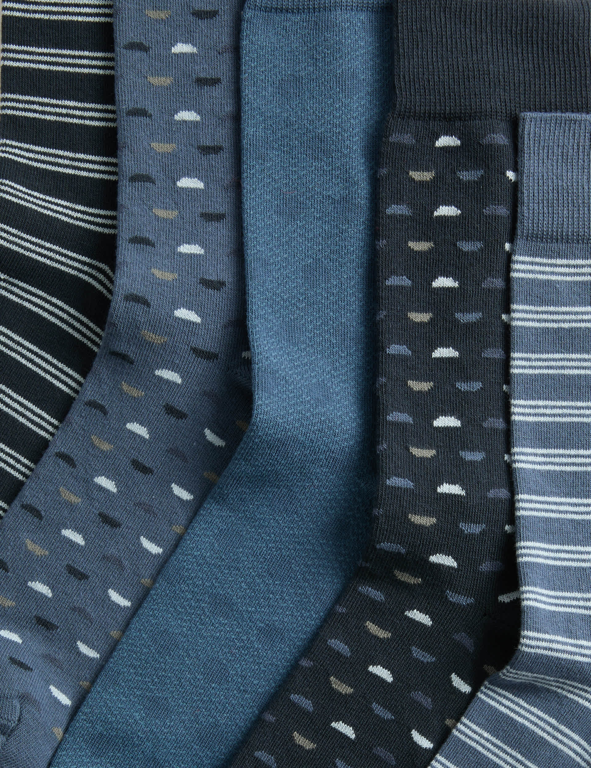 M&S cotton rich geometric socks 5 pack (British brand)