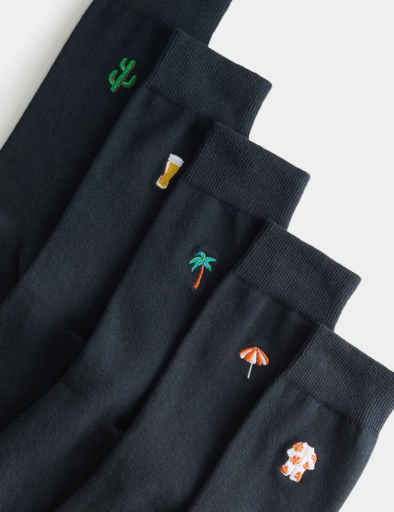 M&S cotton rich holiday socks 10 pack, imported from the UK
