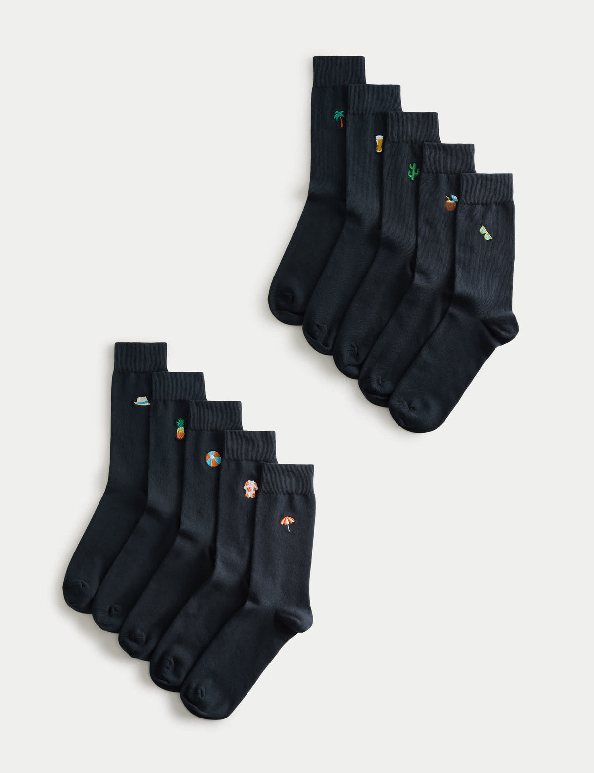 M&S cotton rich holiday socks 10 pack, imported from the UK