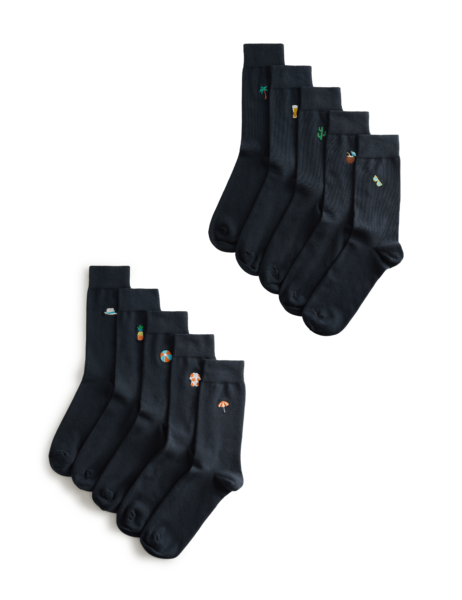 M&S cotton rich holiday socks 10 pack, imported from the UK