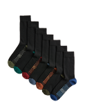 M&S cotton rich socks Cool & Fresh Geo 7-pack - British product
