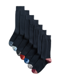 M&S Cool & Fresh colour block cotton rich socks 7 pack - British product