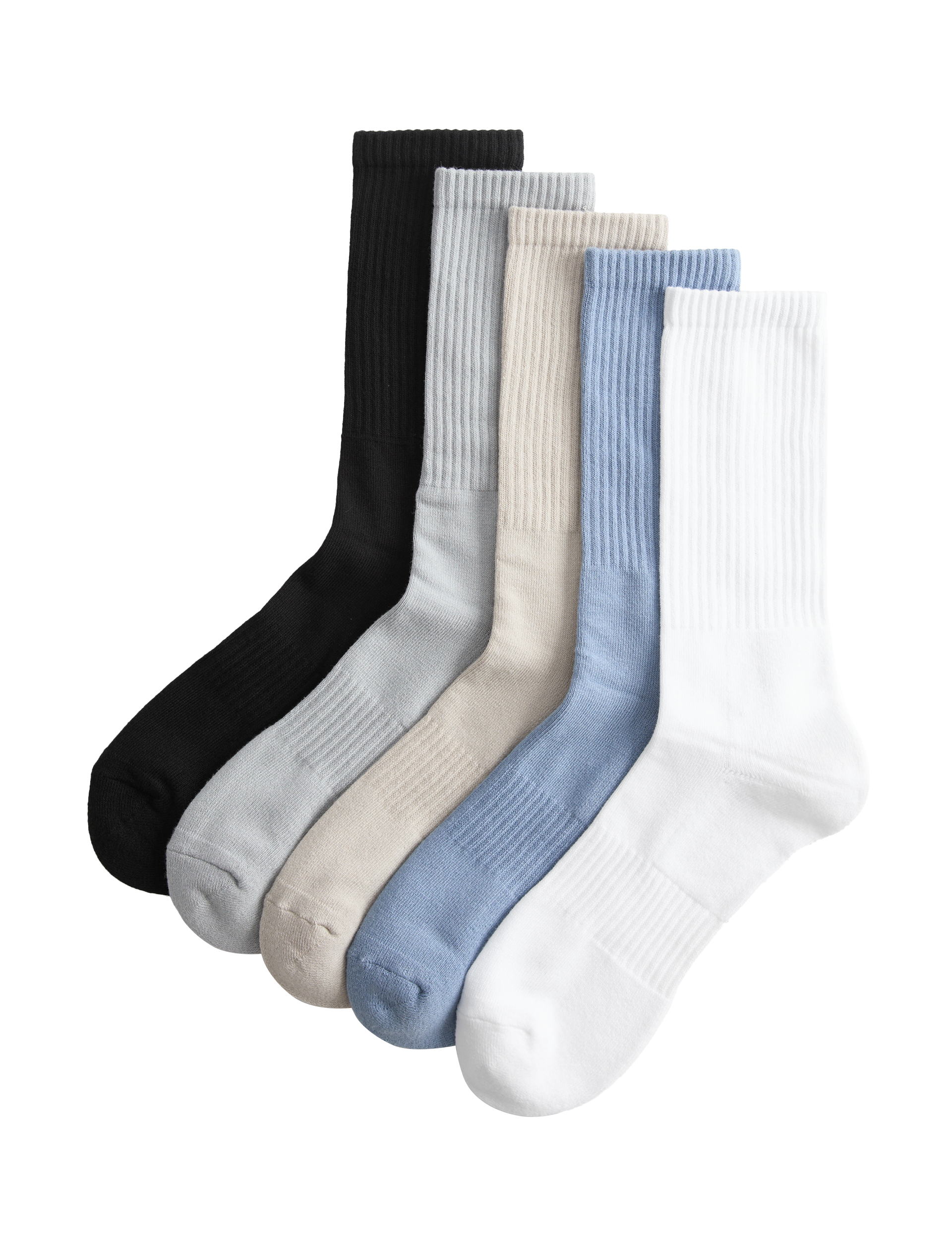 Goodmove 5 Pack Cool & Fresh Cotton Rich Sports Socks