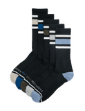 Goodmove Cool & Fresh cotton-rich cushioned sports socks 5 pack (British brand)