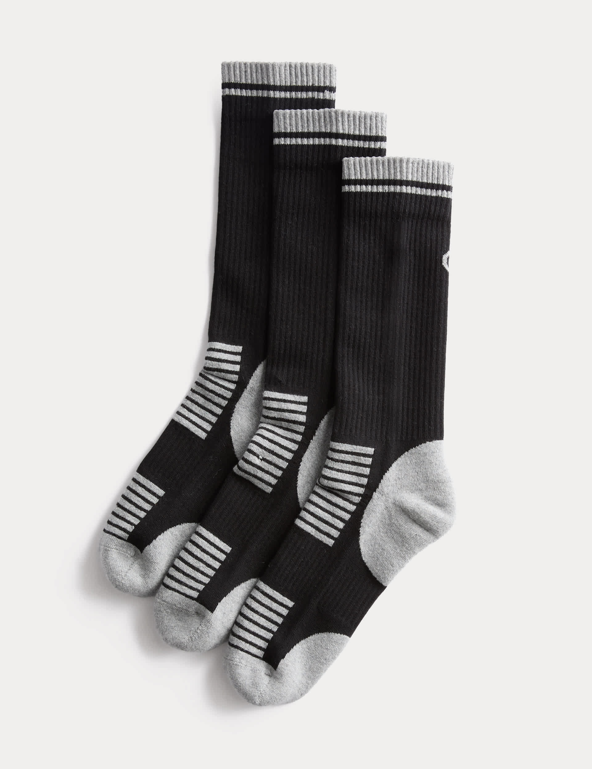 Goodmove cushioned reflective socks 3 pack - British product