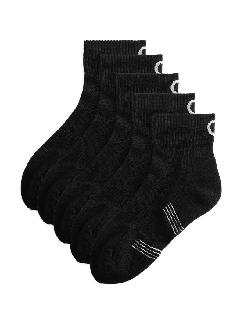 M&S Freshfeet cushioned quarter liner socks 5 pack (British brand)