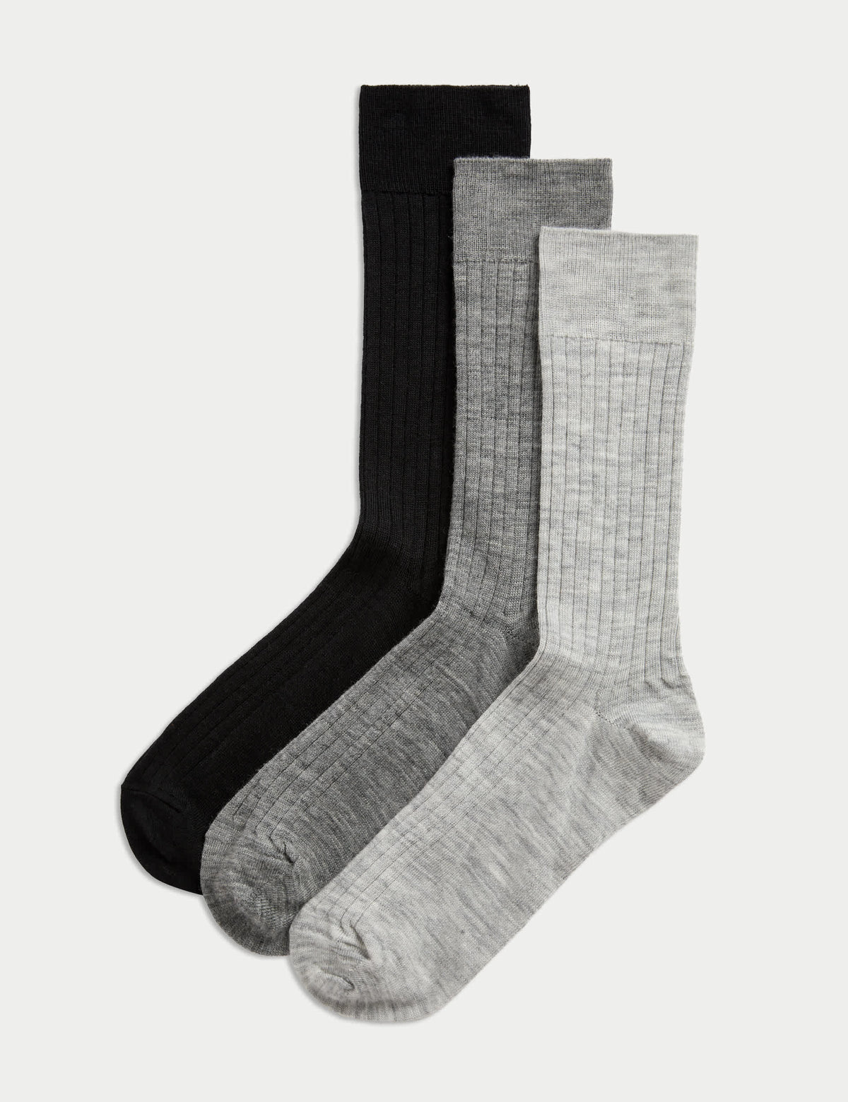 Autograph 3 Pack Lambswool Rich Socks