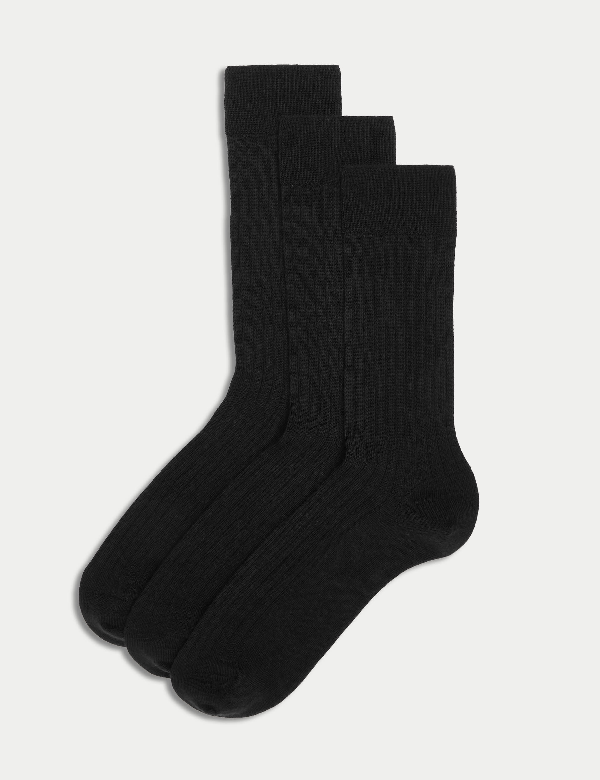 Autograph lambswool rich socks pack of 3, UK version
