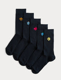 M&S Mr Men embroidered socks 5 pack, imported from the UK