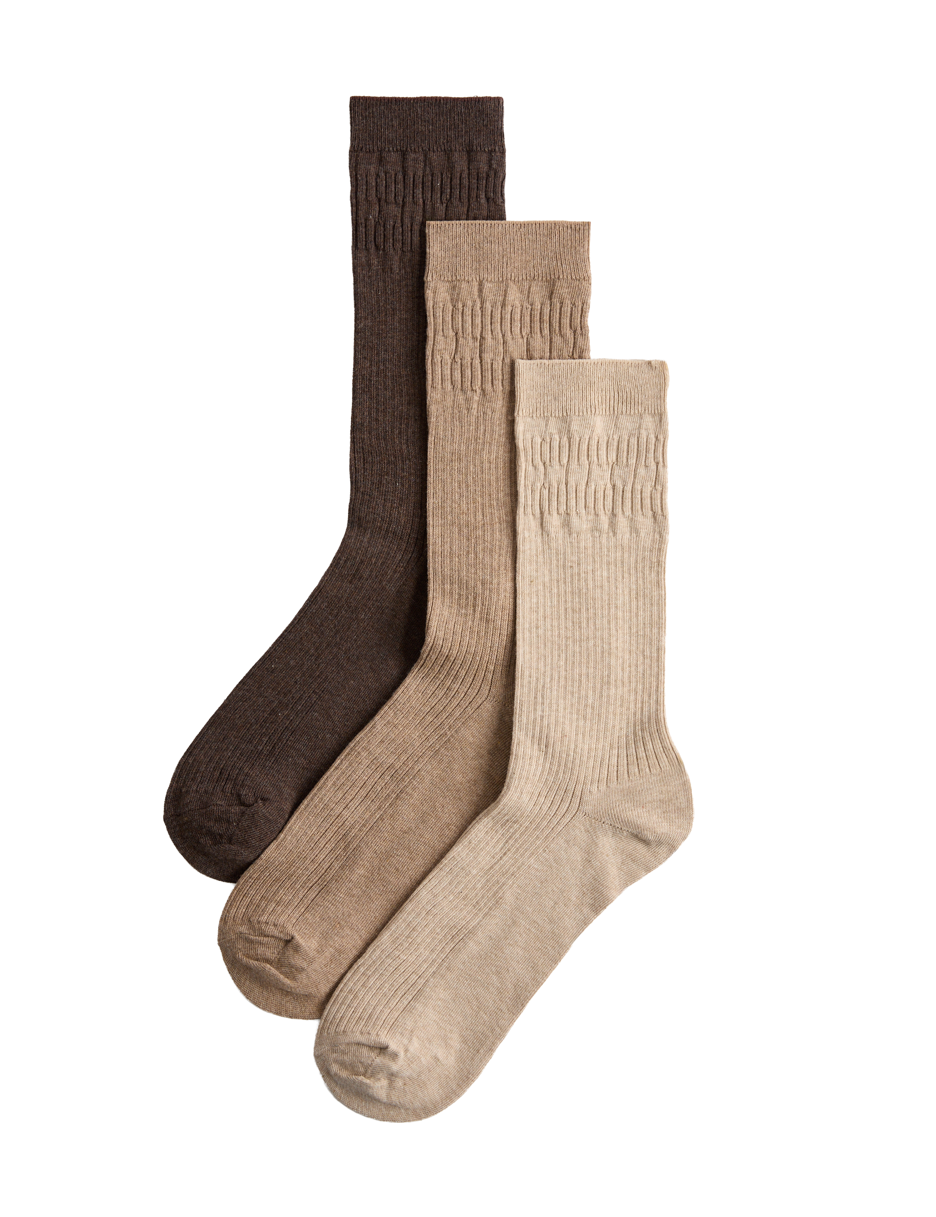 M&S 3 Pack Gentle Grip Cool & Fresh Socks