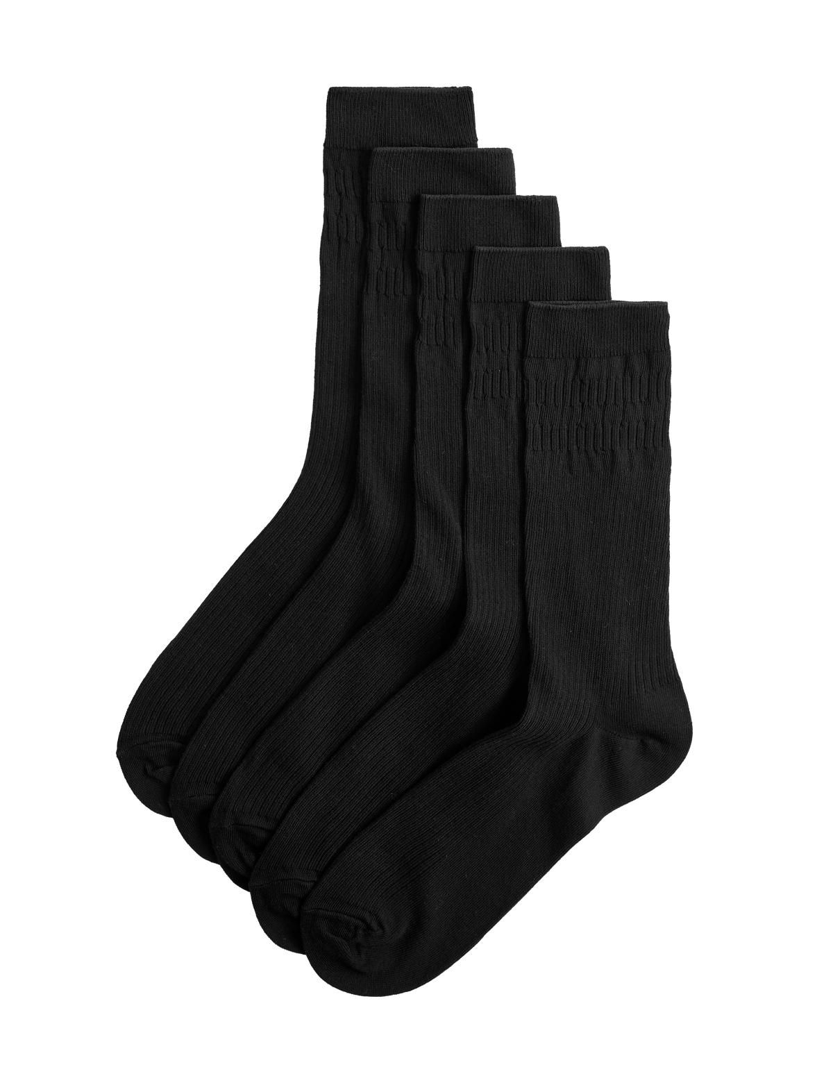 M&S Cotton Rich Gentle Grip Socks 5 Pack
