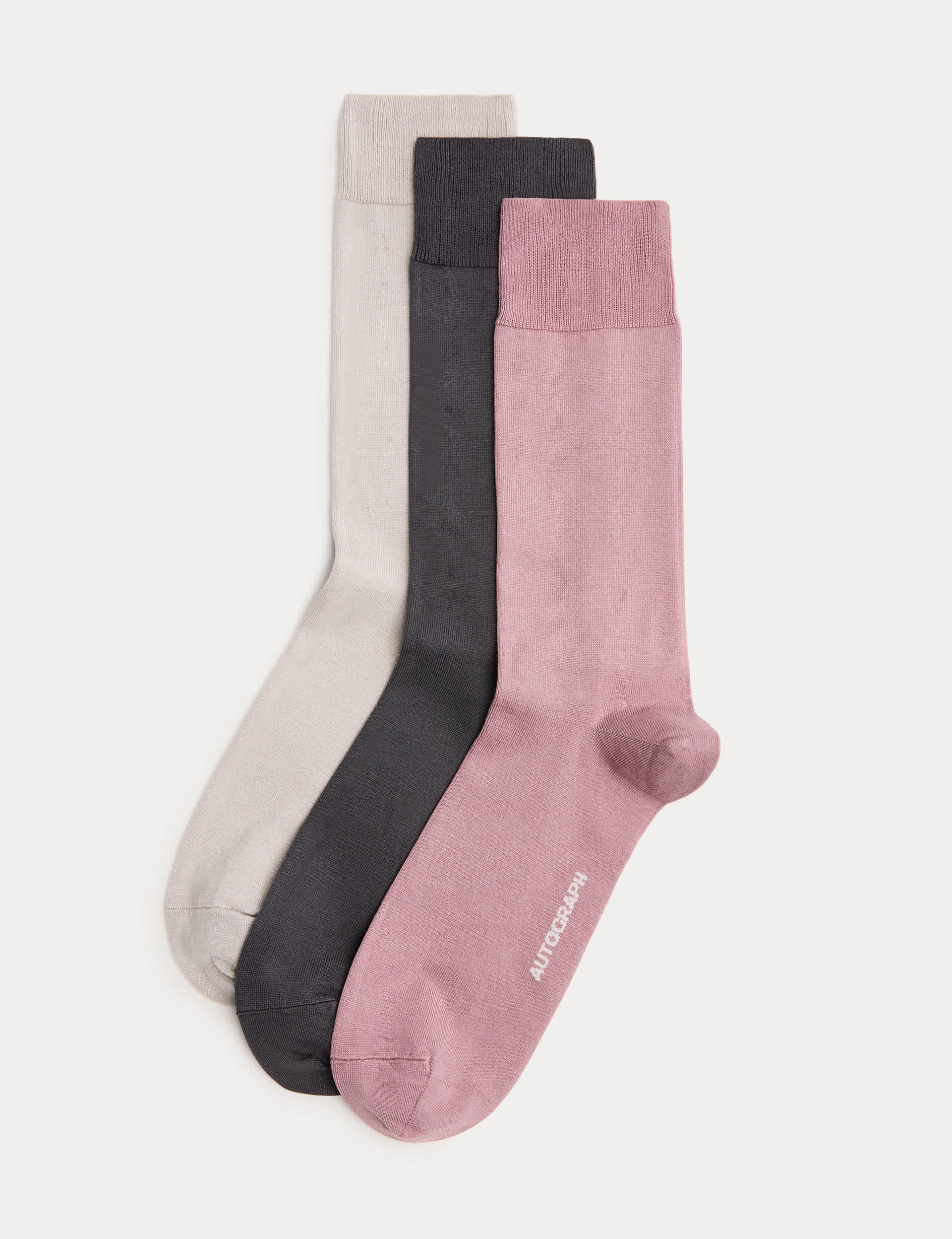 Autograph 3 pack Egyptian cotton rich socks, imported from the UK