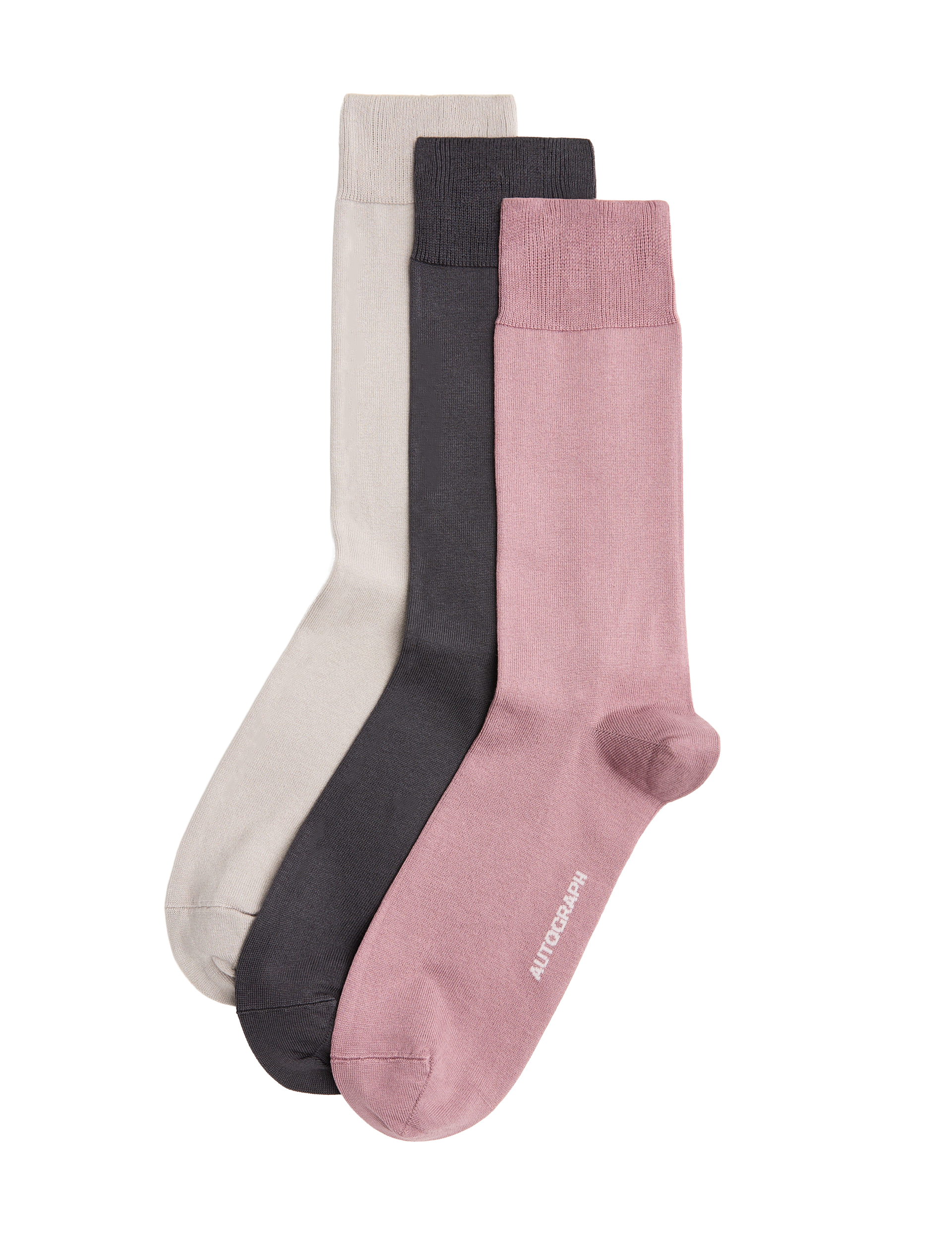 Autograph 3 pack Egyptian cotton rich socks, imported from the UK