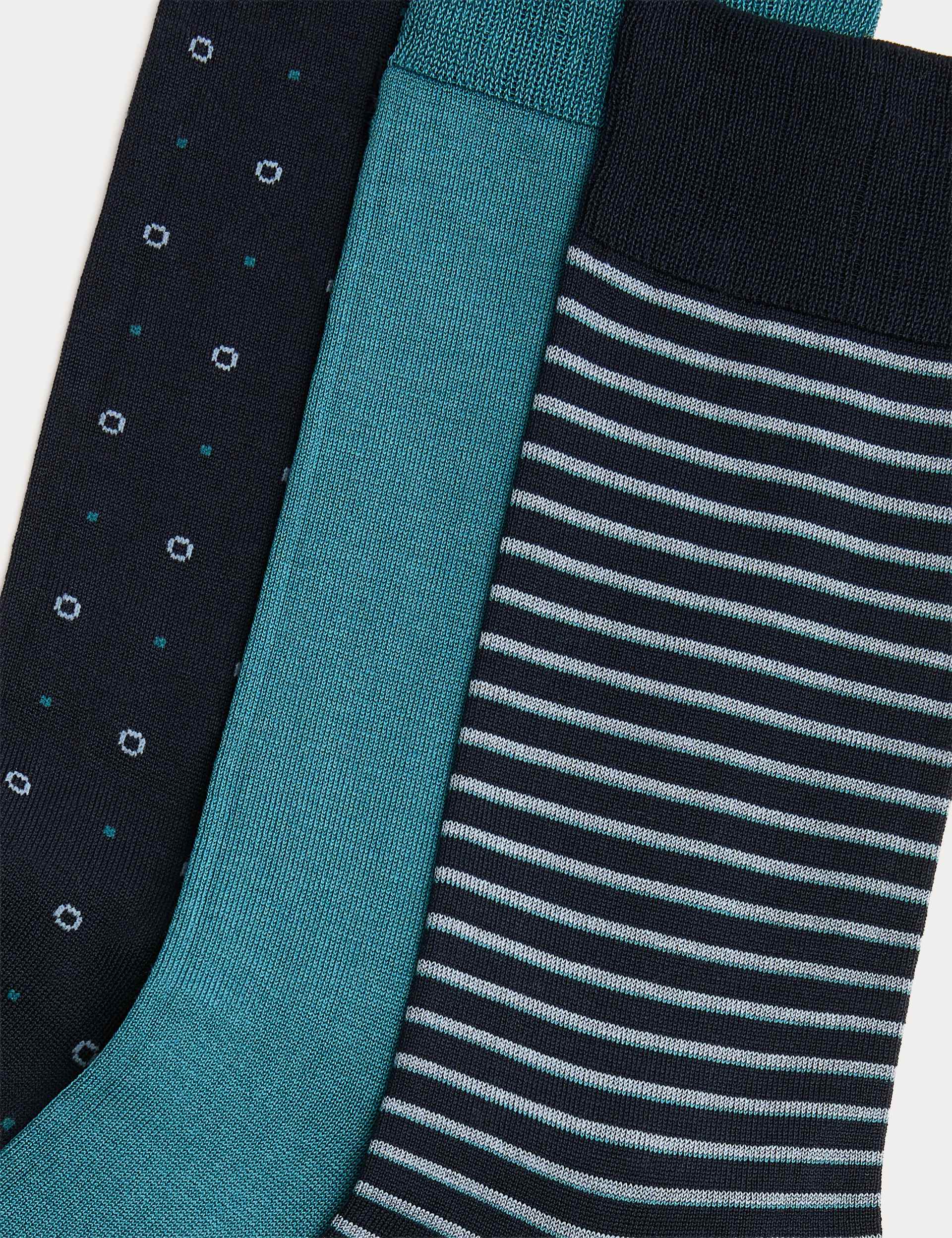 Autograph socks 3 pack mercerised cotton (British brand)
