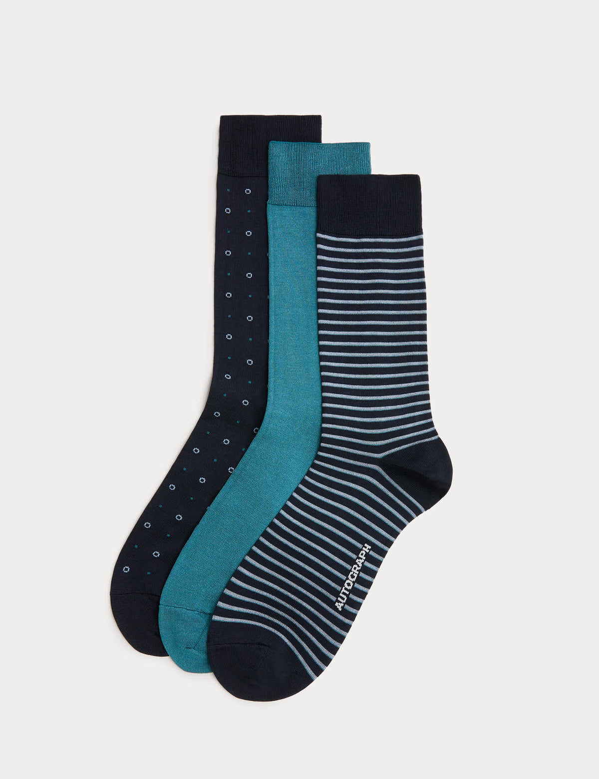Autograph socks 3 pack mercerised cotton (British brand)