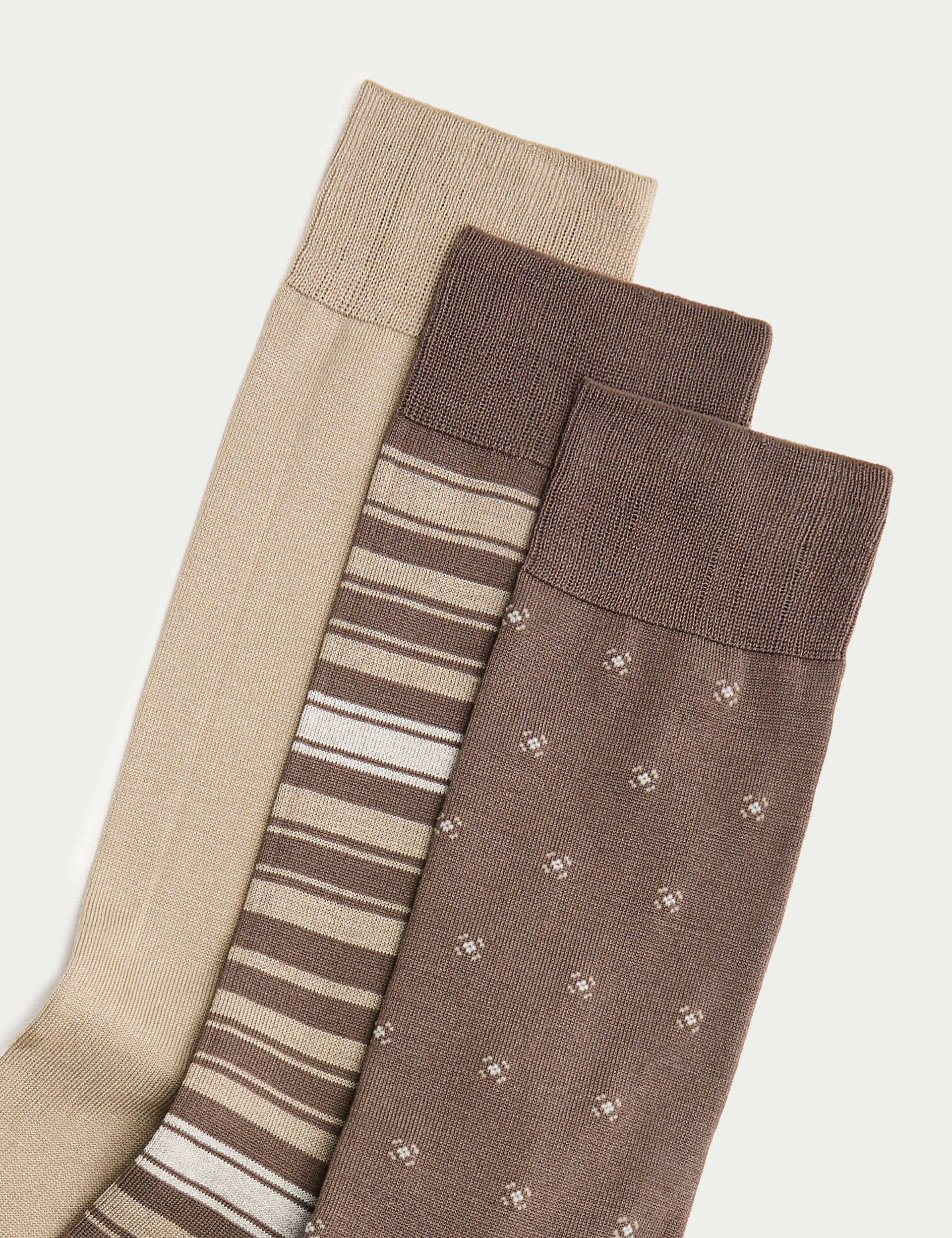 Autograph 3 pack mercerised cotton rich socks (British brand)