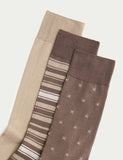 Autograph 3 pack mercerised cotton rich socks (British brand)