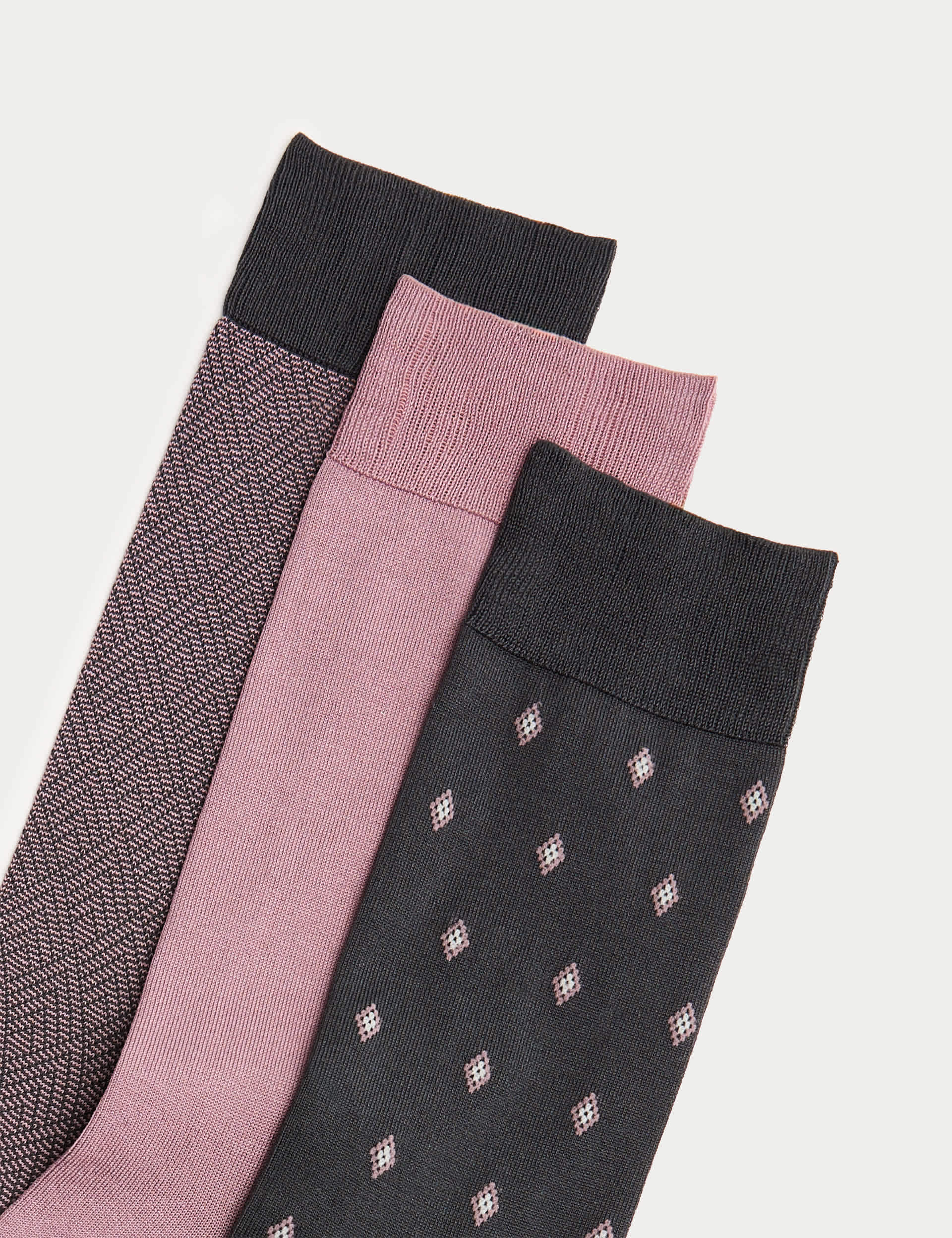 Autograph mercerised cotton rich socks 3-pack (British brand)