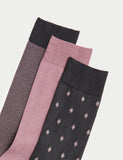 Autograph mercerised cotton rich socks 3-pack (British brand)