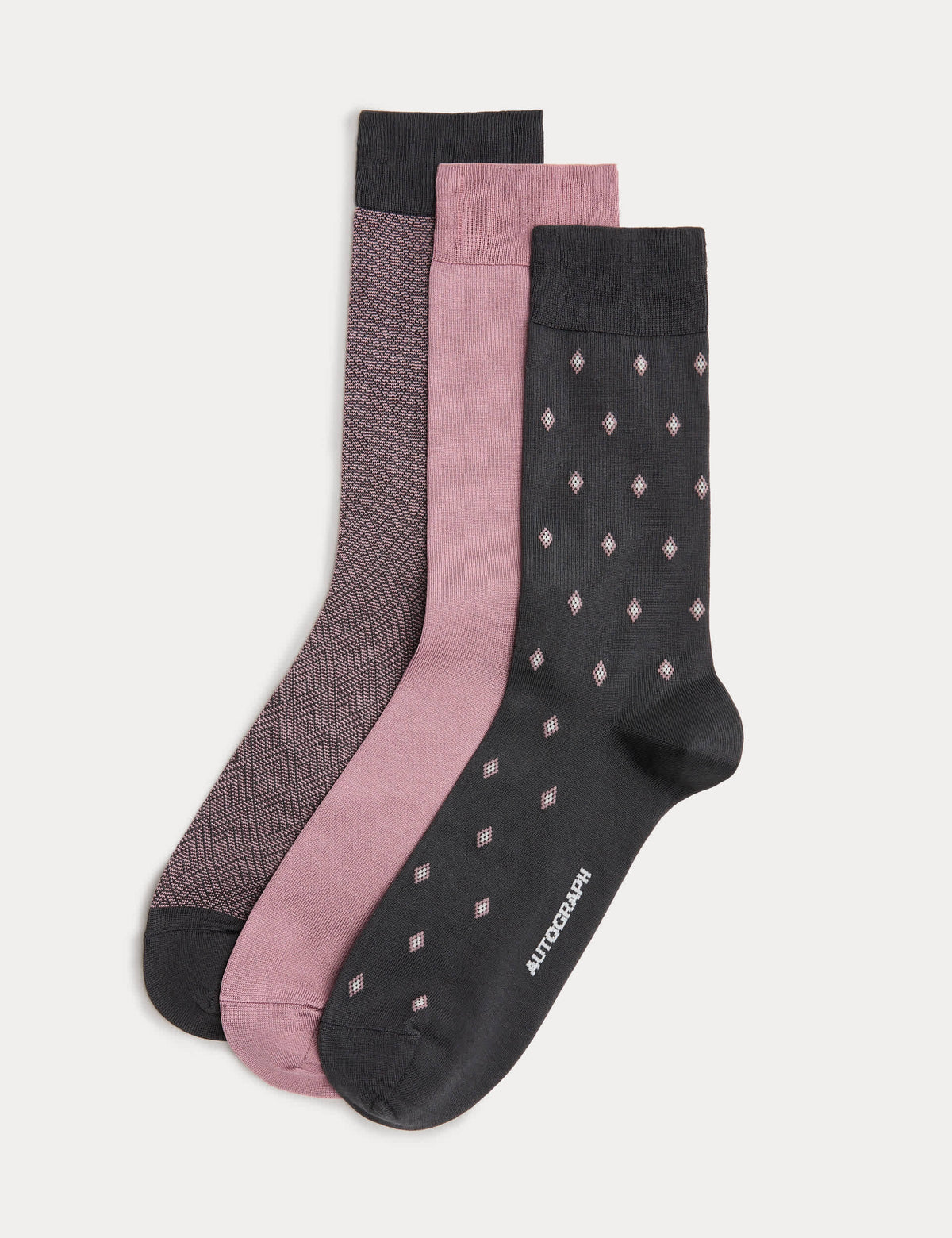 Autograph mercerised cotton rich socks 3-pack (British brand)