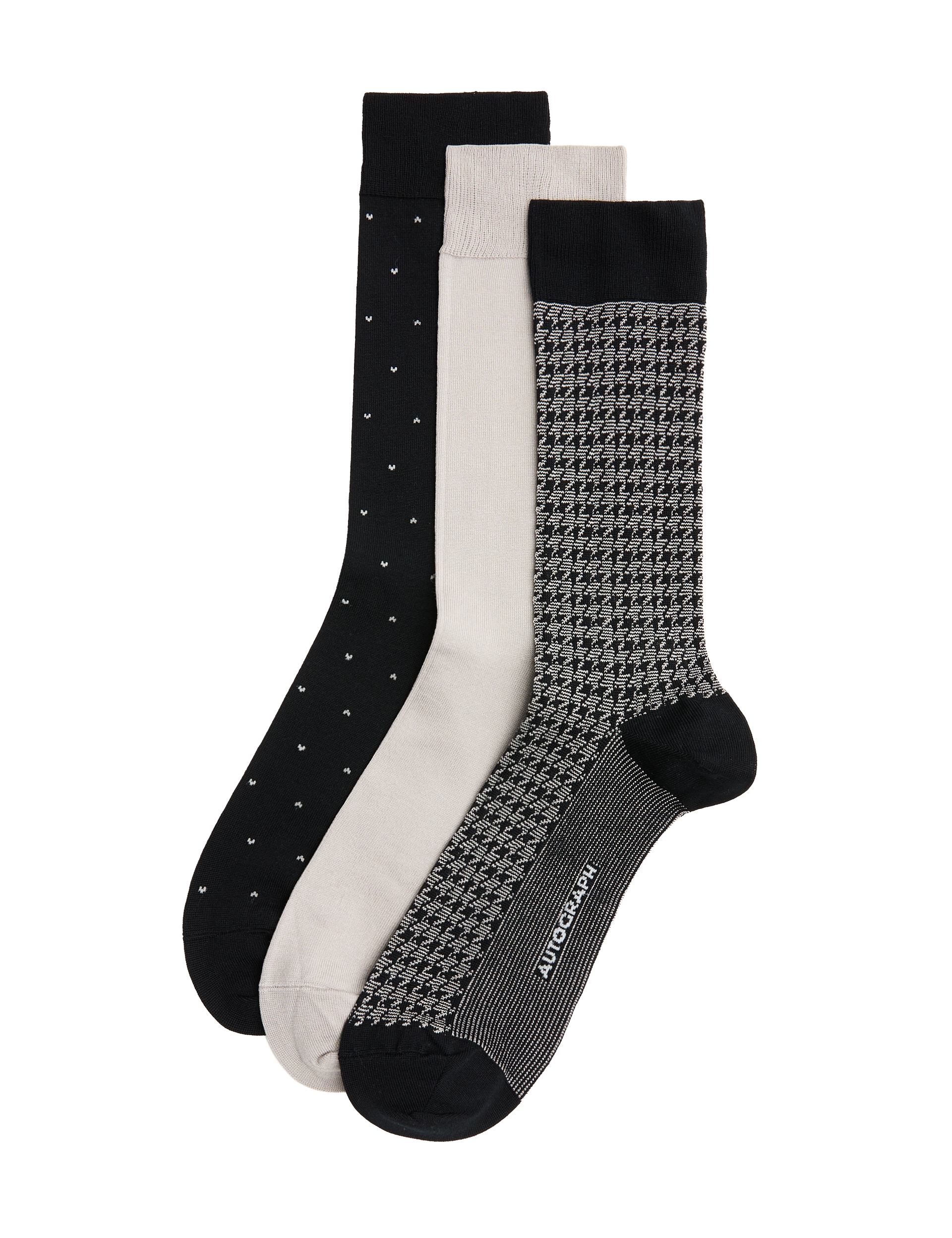 Autograph mercerised cotton socks 3 pack (British brand)