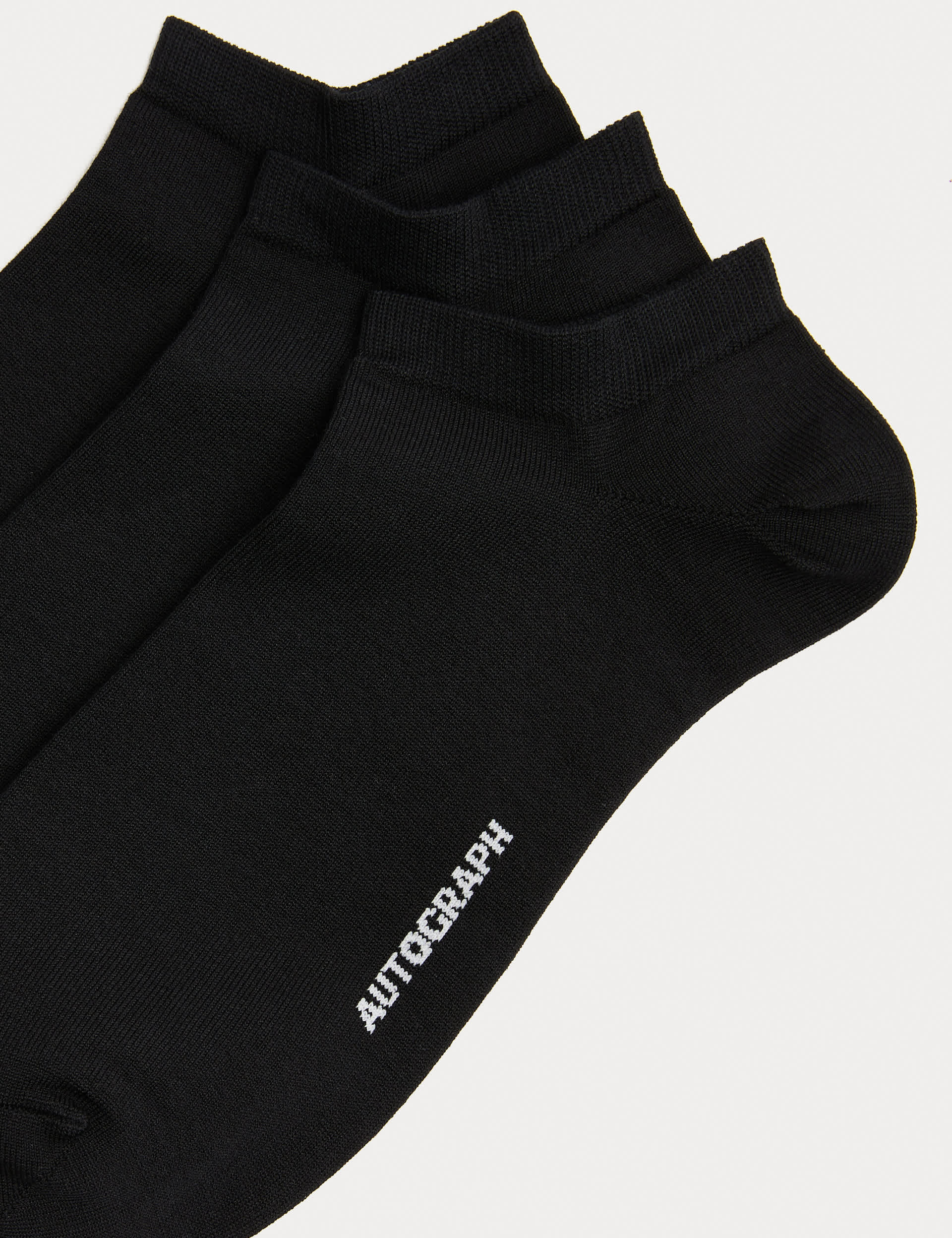 Autograph Egyptian cotton rich trainer liners 3 pack - British product