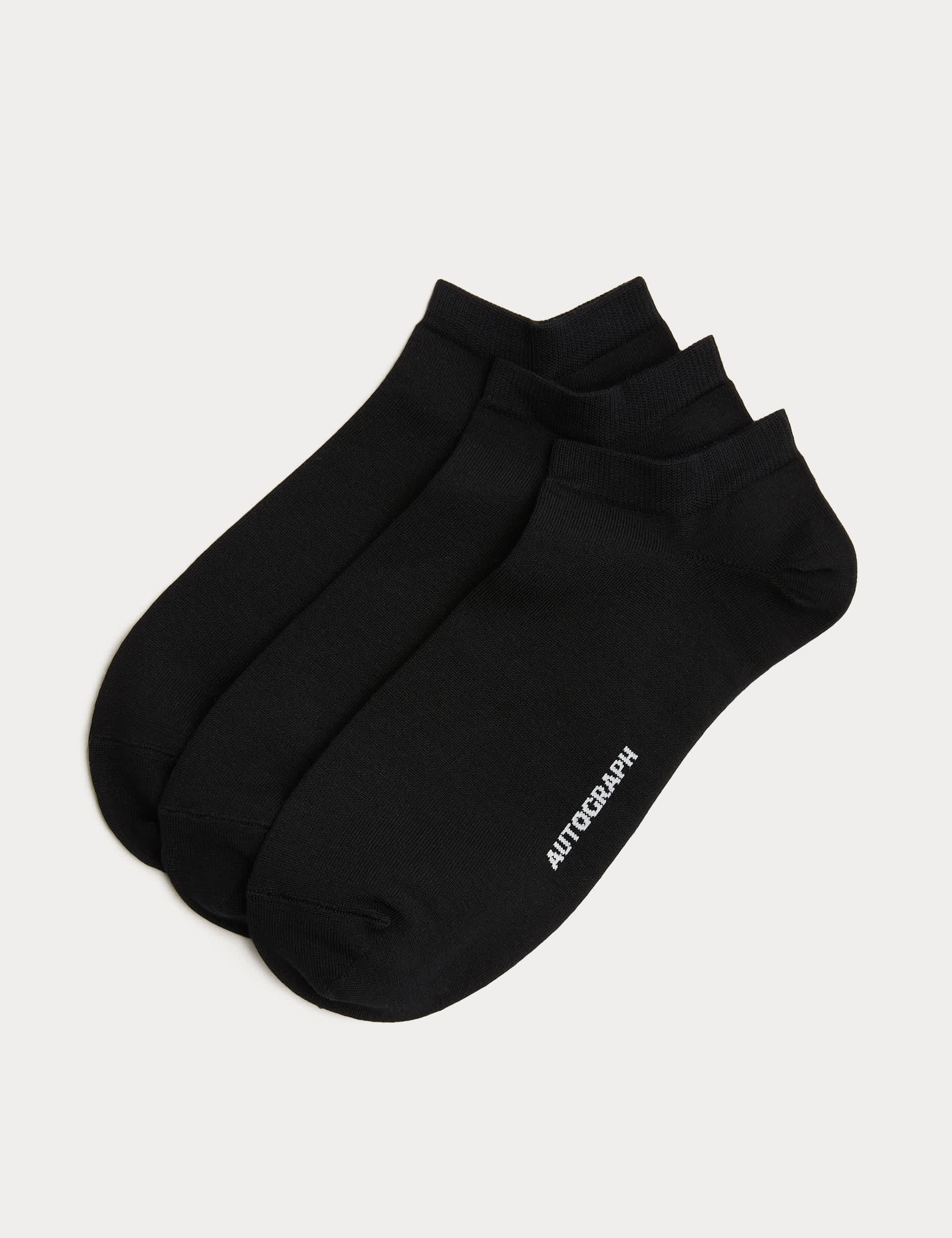 Autograph Egyptian cotton rich trainer liners 3 pack - British product