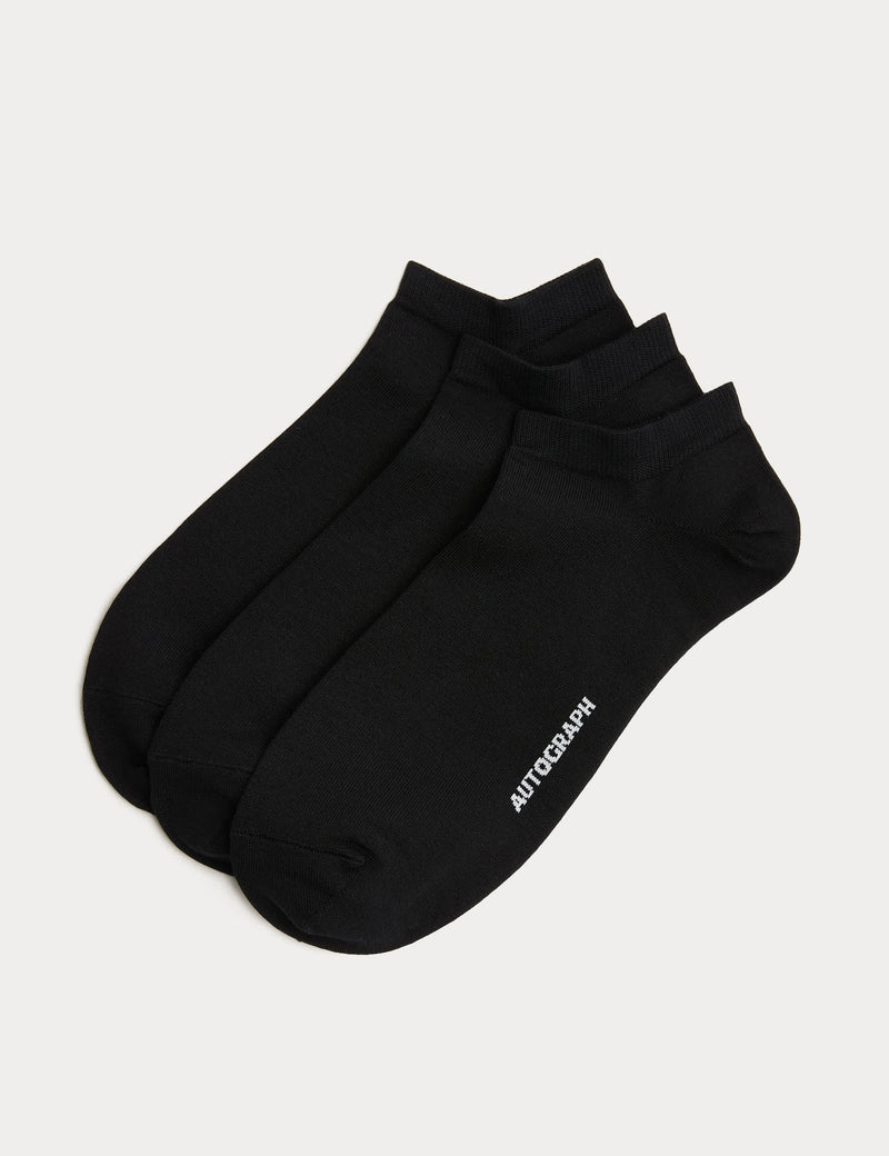 Autograph Egyptian cotton rich trainer liners 3 pack - British product
