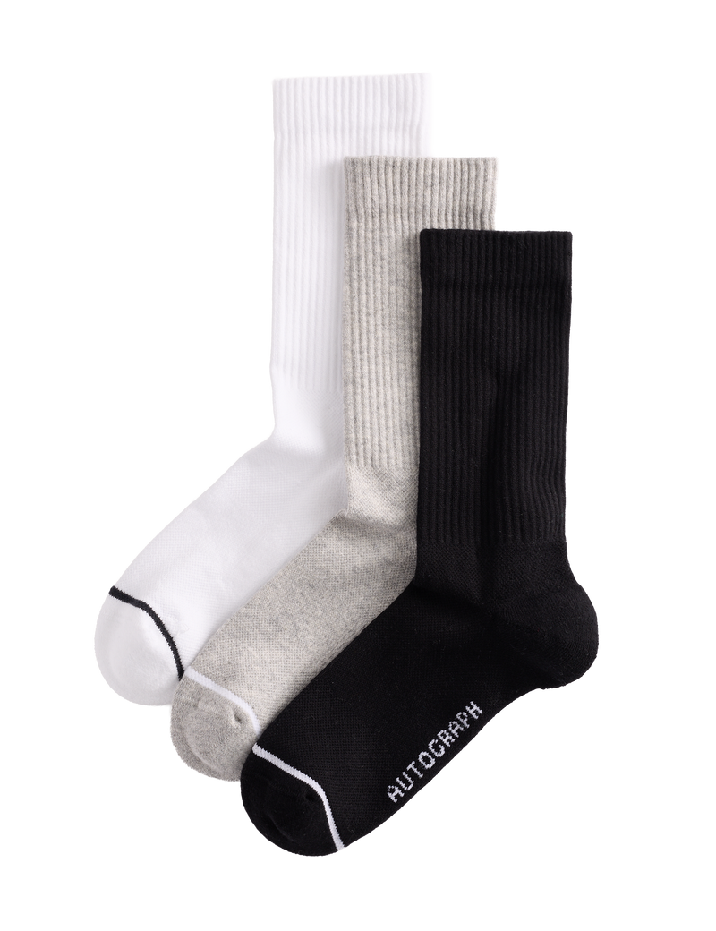 Autograph 3 Pack Pima Cotton Rich Socks