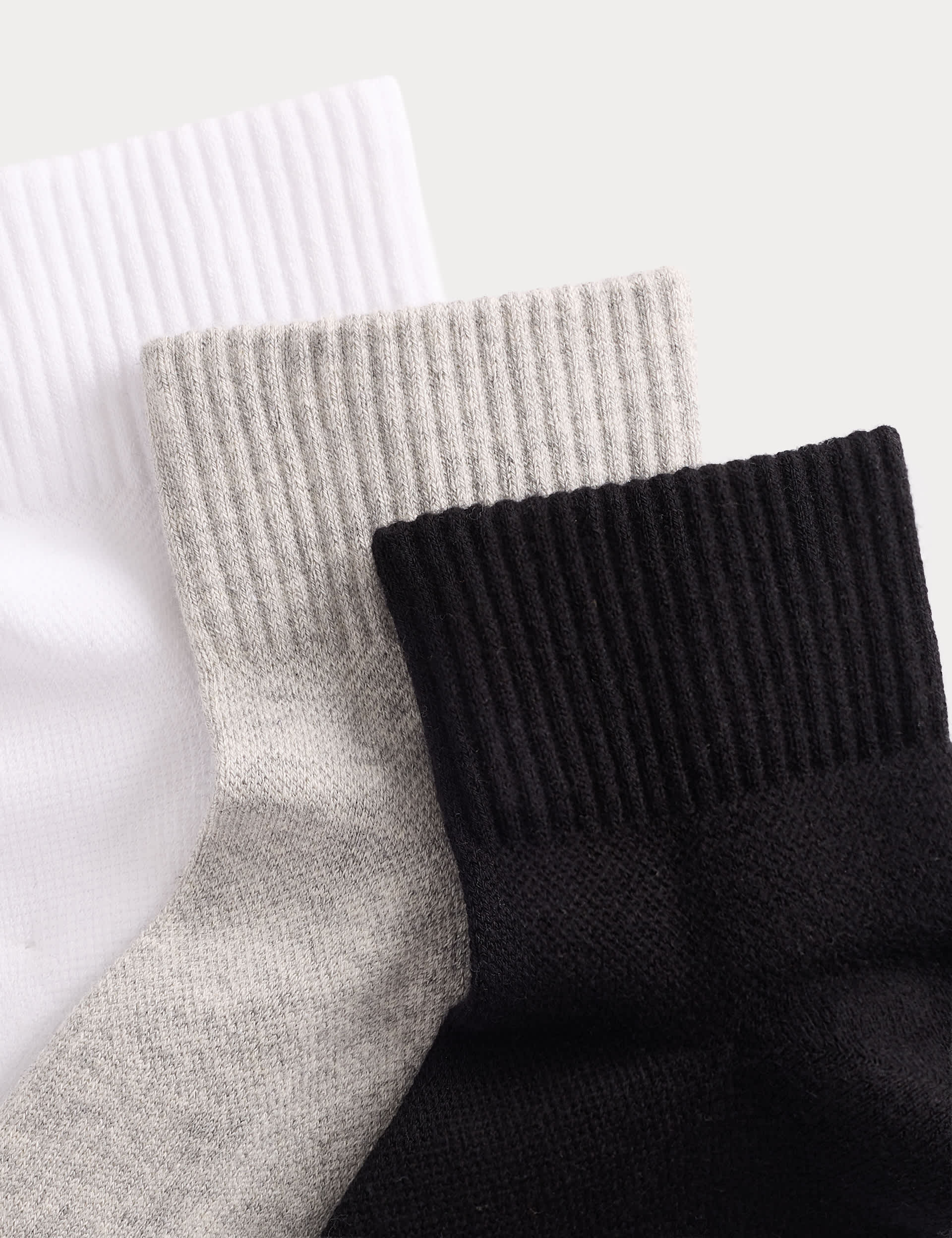 Autograph 3 Pack Pima Cotton Rich Quarter Liner Socks