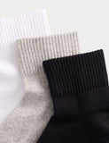 Autograph 3 Pack Pima Cotton Rich Quarter Liner Socks