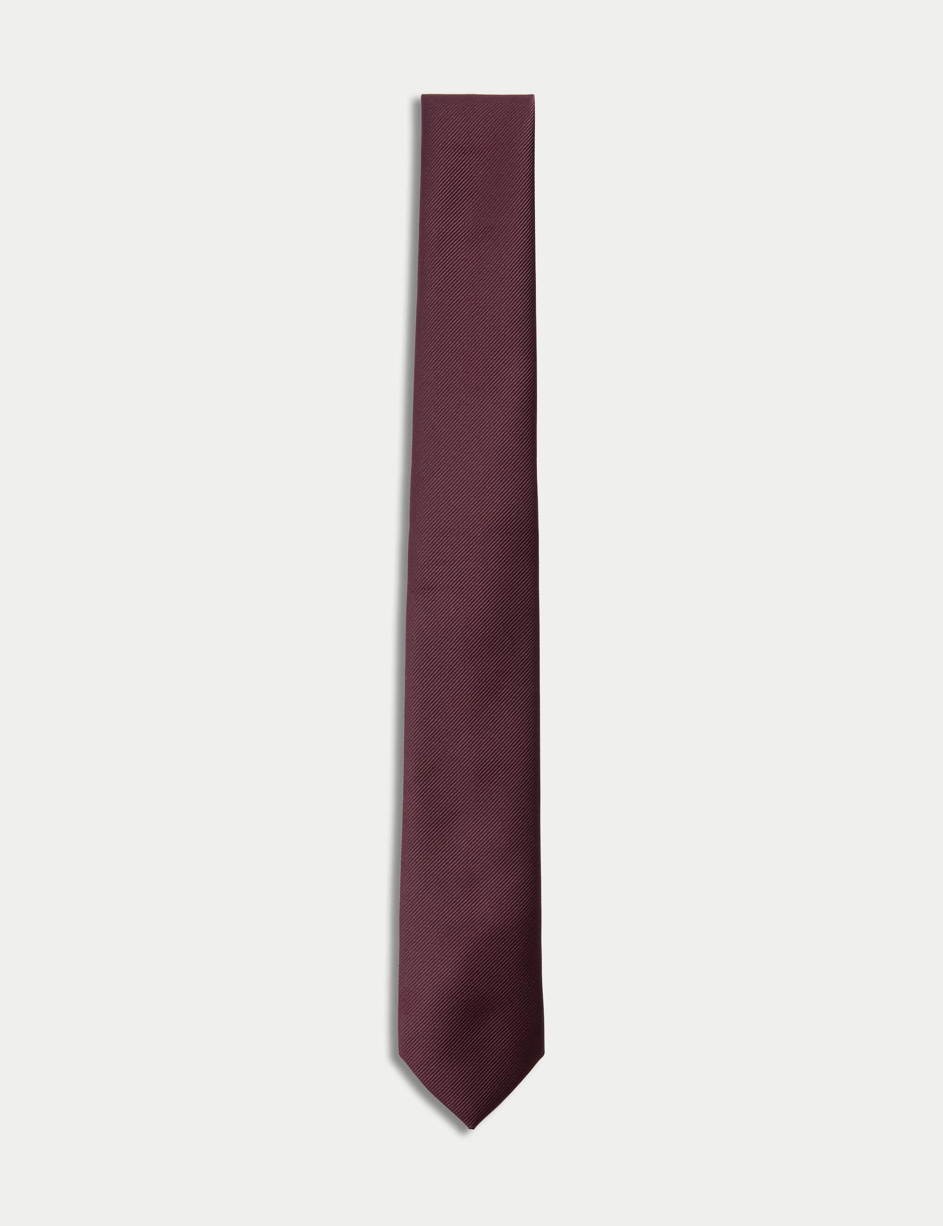 M&S skinny plain tie, machine washable - British product