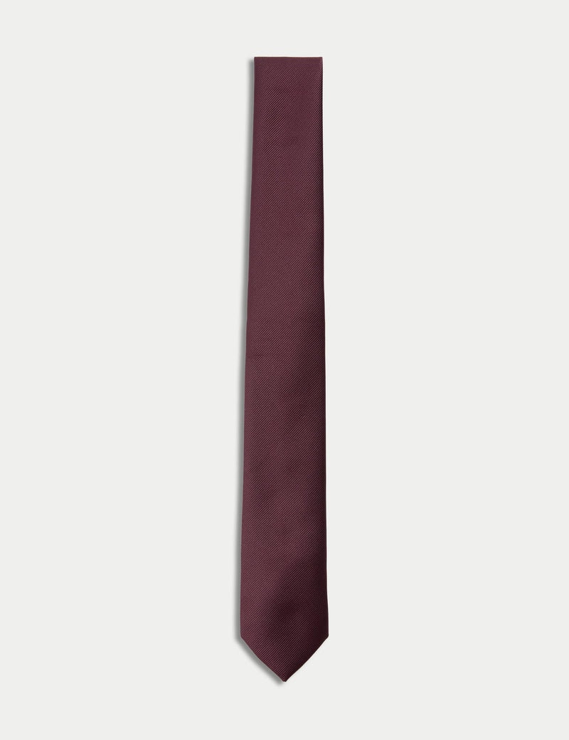 M&S skinny plain tie, machine washable - British product