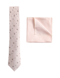 Pure Silk Ditsy Floral Tie and Handkerchief Set