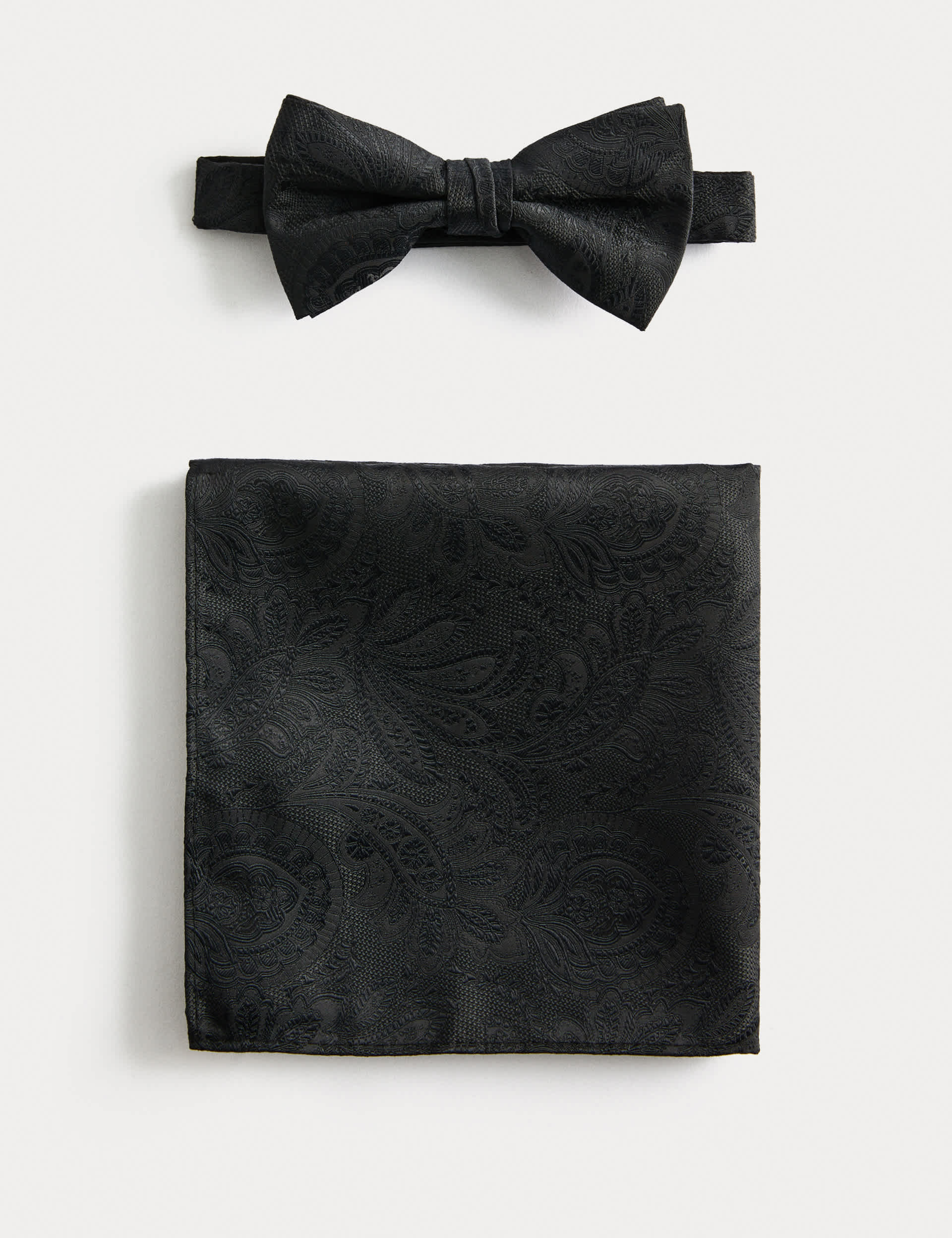 M&S Paisley Bow Tie and Hank Set, UK version