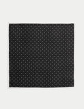 Autograph polka dot pure silk pocket square, UK version