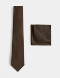 M&S slim tie and pocket square set, imported from the UK