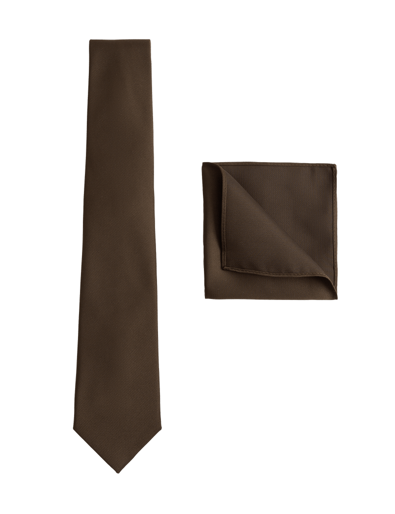M&S slim tie and pocket square set, imported from the UK