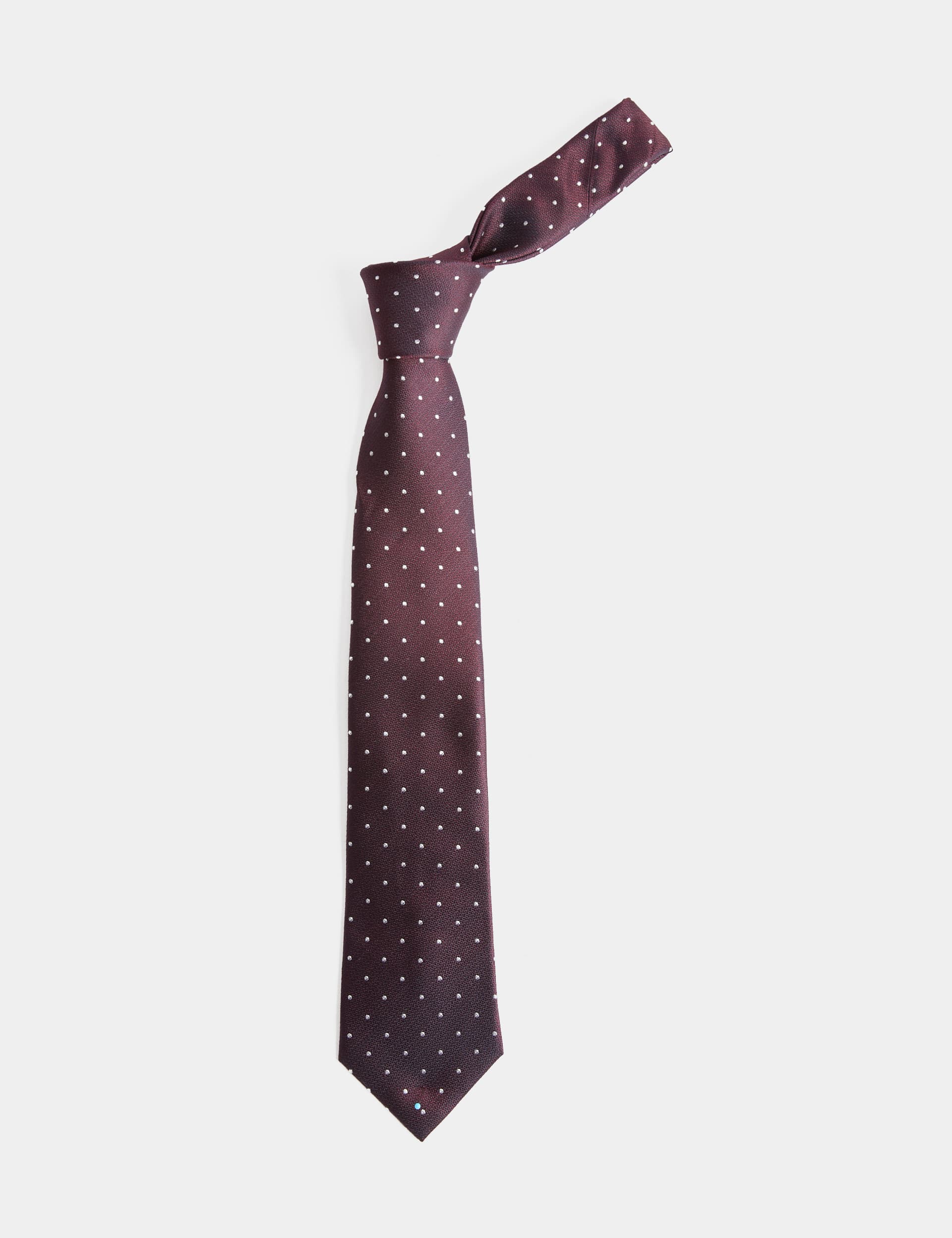 M&S pure silk polka dot tie, regular width (British brand)