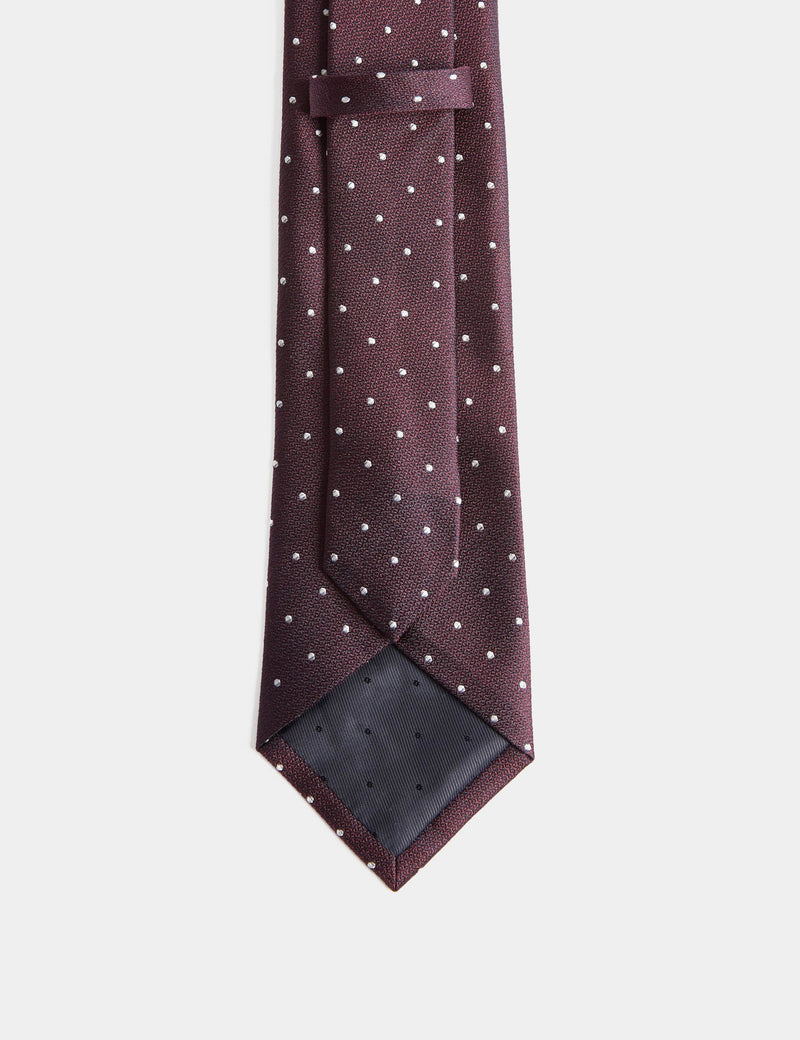 M&S pure silk polka dot tie, regular width (British brand)