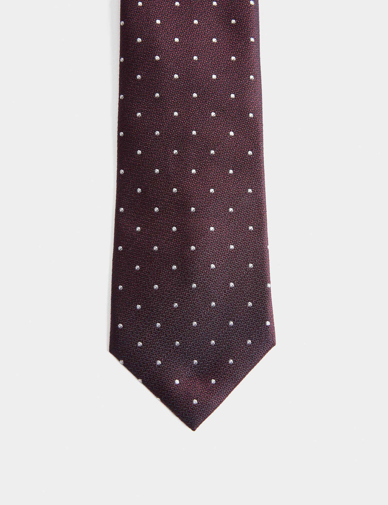 M&S pure silk polka dot tie, regular width (British brand)
