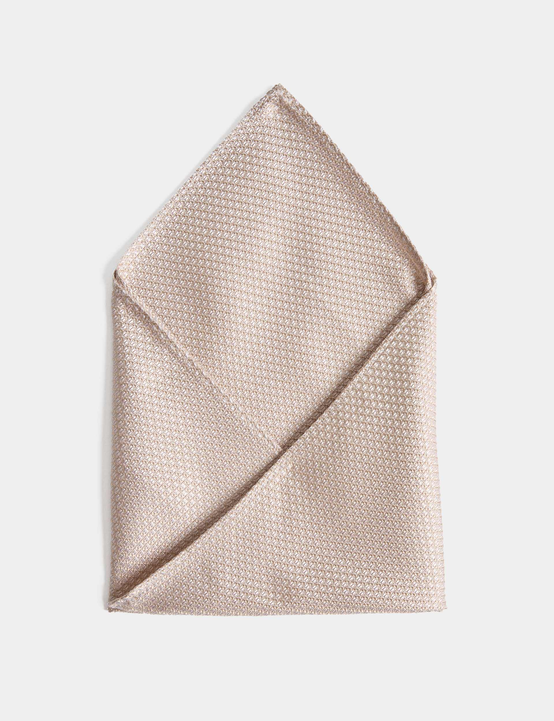 M&S textured silk pocket square (British brand)