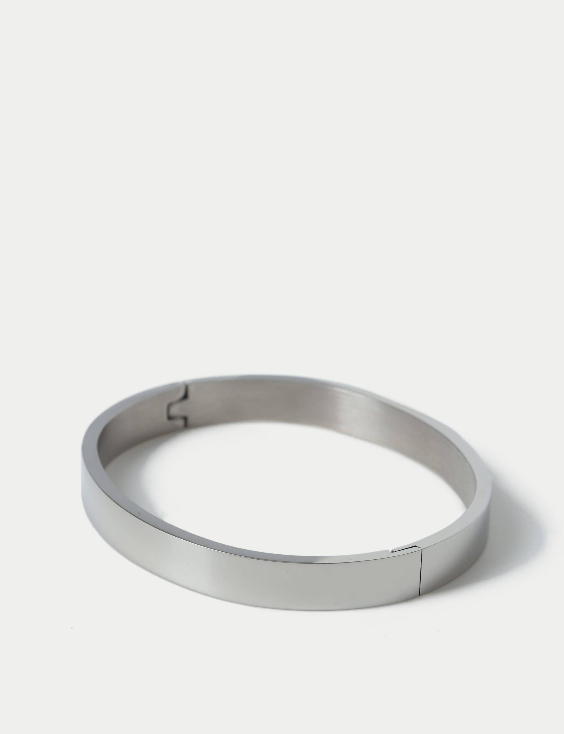 M&S silver tone stainless steel bangle (British brand)