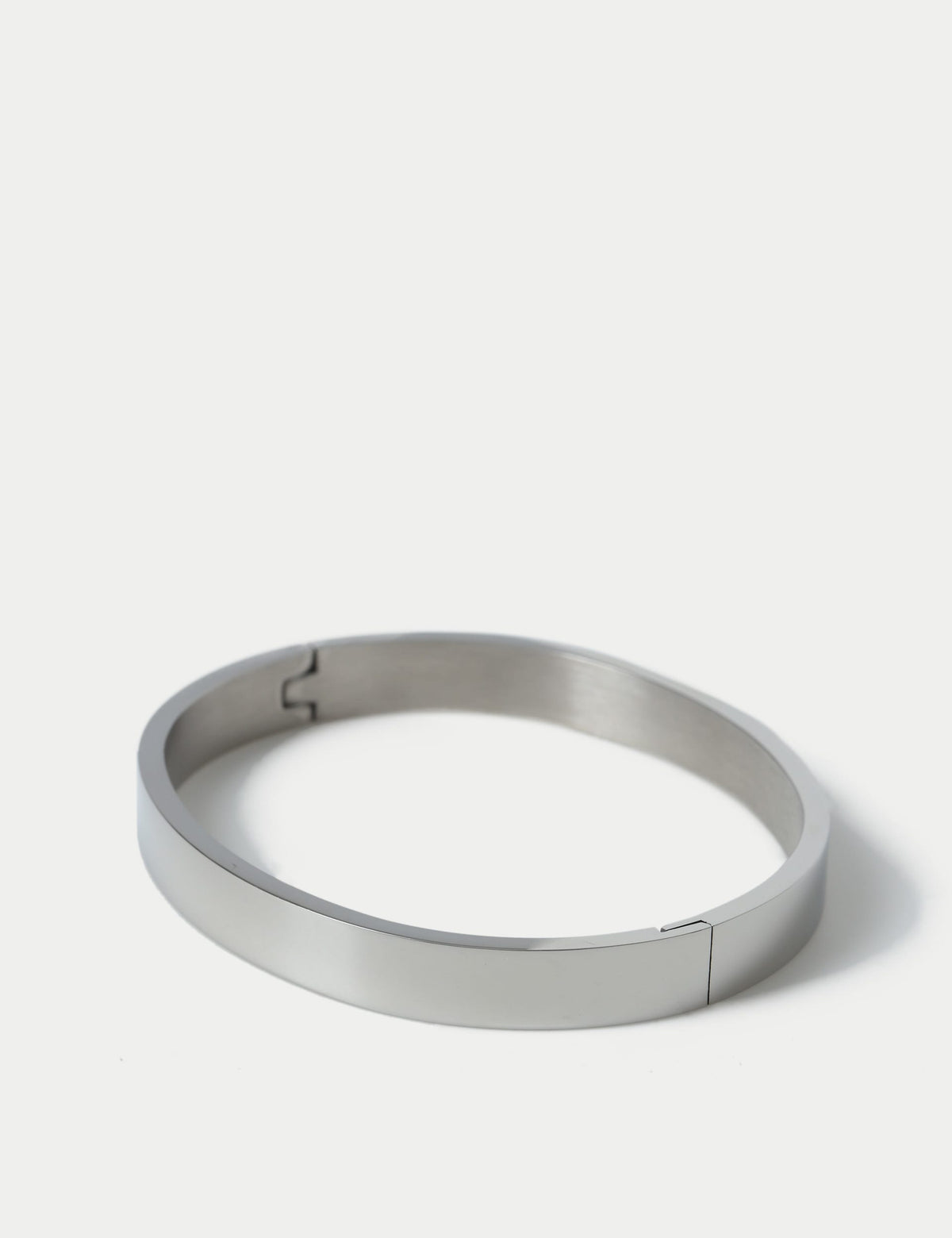 M&S silver tone stainless steel bangle (British brand)